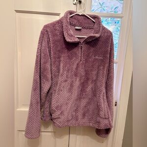 Columbia Lavender Textured Fleece Jacket
